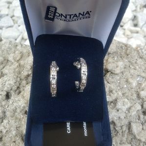 Montana sterling silver hoop earrings